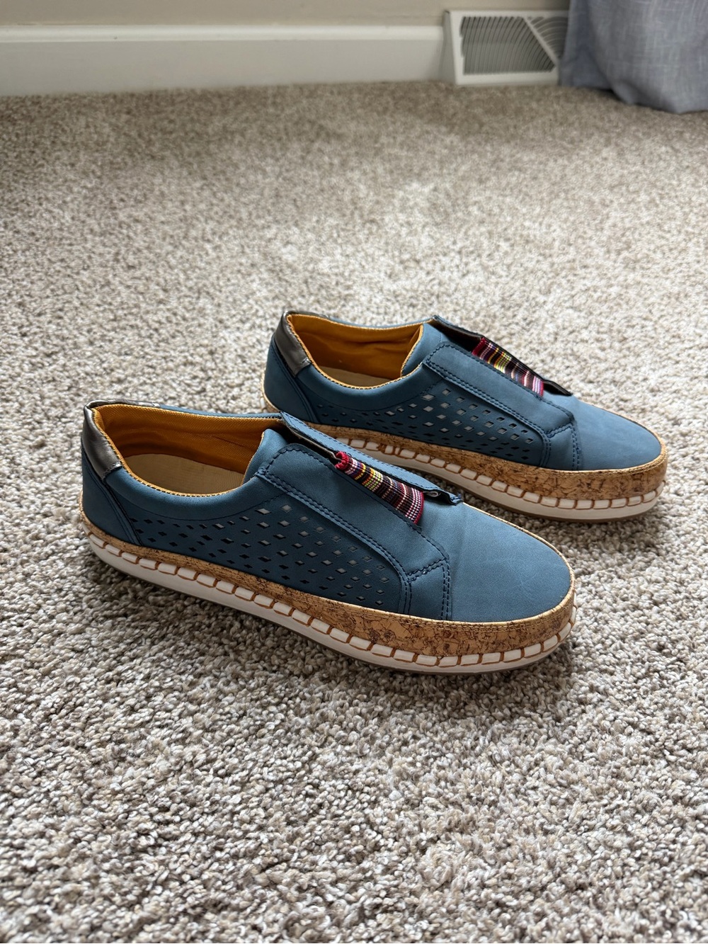 Slip-On Casual Women’s Shoes in Slate Blue